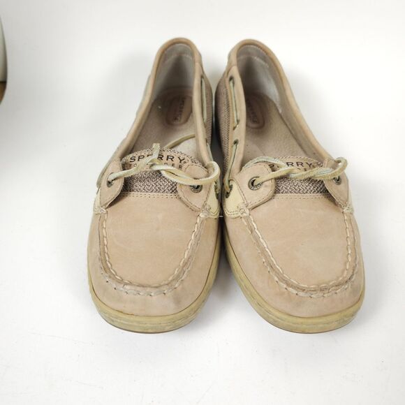 Sperry Angelfish Boat Shoes Color Linen Oat Size 9 9102047 - Picture 9 of 9